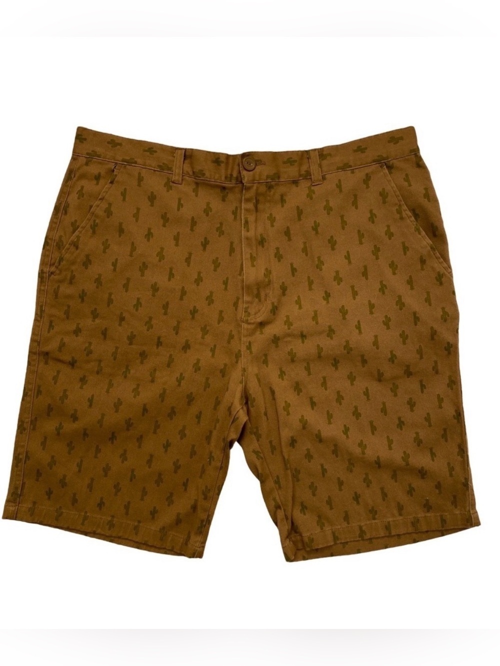 Brooklyn Cloth Cactus The Twill Short Stretch Golden Brown Chino Shorts Size 40